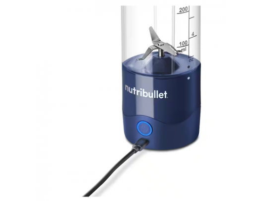 Kokteilinė Nutribullet NBP003NBL, asmeninis, ąsotis Tritan, ąsočio talpa 0.475 L, ledo smulkinimas, tamsiai mėlynas