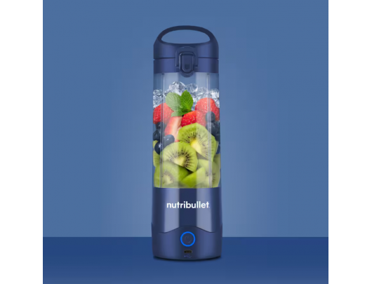 Kokteilinė Nutribullet NBP003NBL, asmeninis, ąsotis Tritan, ąsočio talpa 0.475 L, ledo smulkinimas, tamsiai mėlynas