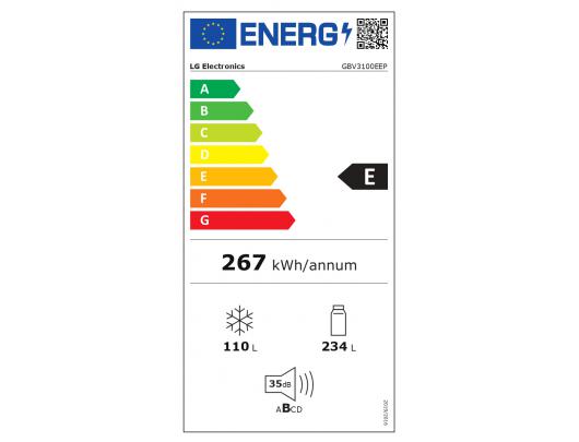 Šaldytuvas LG GBV3100EEP 186 cm Tamsiai grafito