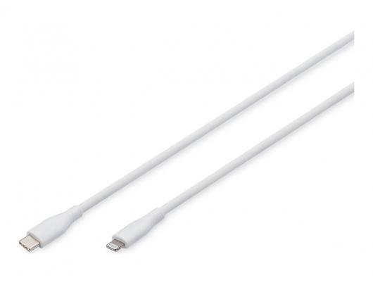 Kabelis Digitus Apple Lightning USB-C 1 m Balta