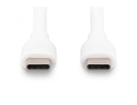 Kabelis Digitus USB-C 1 m Balta