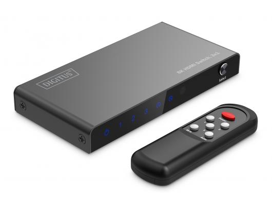 HDMI komutatorius Digitus DS-55333 8K Juodas
