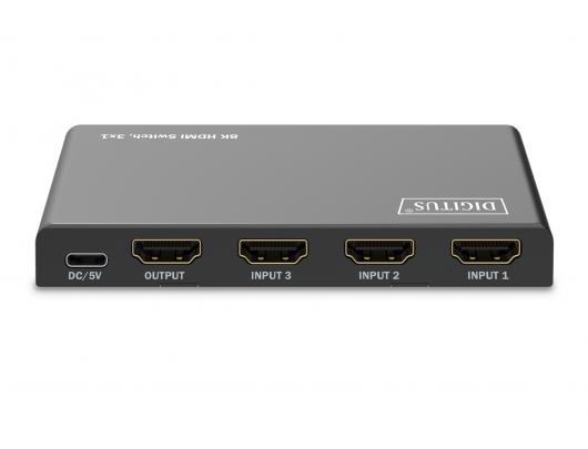 HDMI komutatorius Digitus DS-55333 8K Juodas