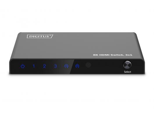 HDMI komutatorius Digitus DS-55333 8K Juodas