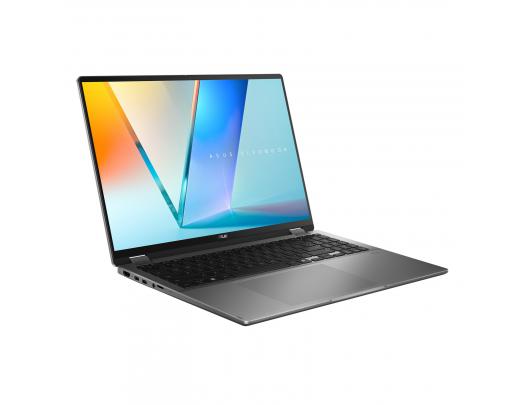 Nešiojamas kompiuteris Asus Vivobook 16 Flip TP3607SA-RJ033W Matte Gray 16" OLED Touchscreen 3K 2880x1800 pixels Glossy Intel Core Ultra 7 256V 16GB