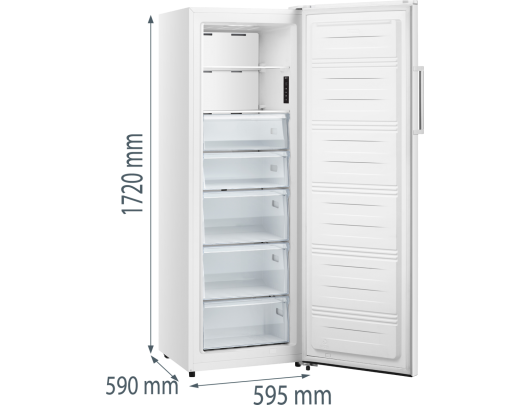 Šaldiklis Gorenje FN617EEW5 172 cm Balta