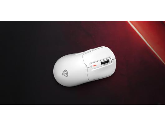 Pelė Genesis Zircon 660 PRO, belaidė/su laidu, žaidimų, 2.4 GHz, Bluetooth, USB, balta