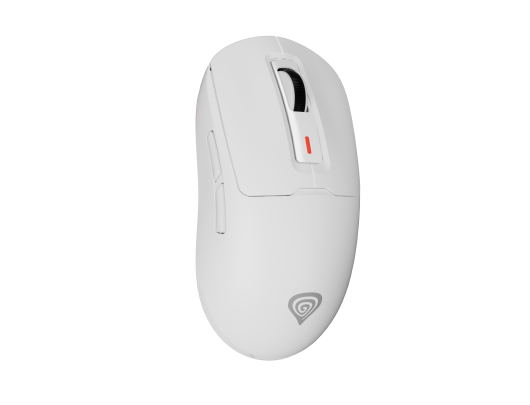 Pelė Genesis Zircon 660 PRO, belaidė/su laidu, žaidimų, 2.4 GHz, Bluetooth, USB, balta