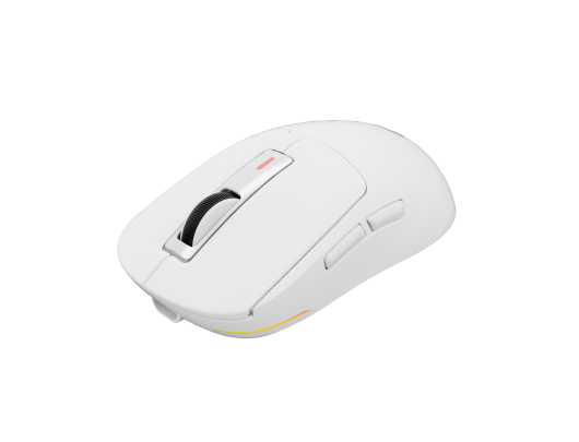 Pelė Genesis Zircon 660 PRO, belaidė/su laidu, žaidimų, 2.4 GHz, Bluetooth, USB, balta