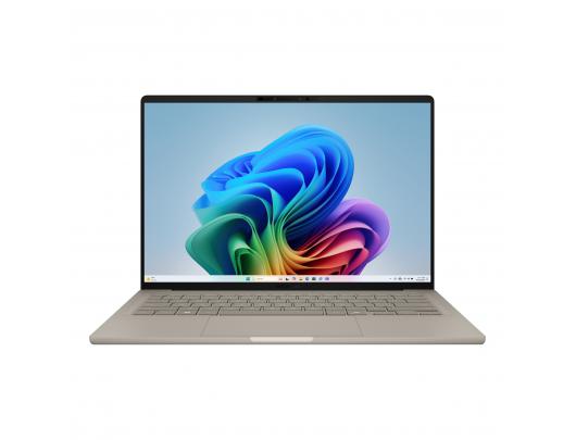 Nešiojamas kompiuteris Asus Zenbook A14 UX3407QA-QD202W Zabriskie Beige 14" OLED WUXGA 1920x1200 pixels Glossy Snapdragon X X1 26 100 16GB LPDDR5X So