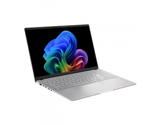 Nešiojamas kompiuteris Asus Vivobook S S5507QA-MA112W, 15.6", OLED, 3K, Snapdragon X Elite, 32GB, 1000GB SSD, Windows 11, Sidabrinis