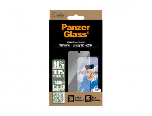 Apsauginis stiklas PanzerGlass Samsung Galaxy S25+ Skaidrus