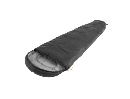Miegmaišis Easy Camp Starling, 210x75x50 cm, -5 iki 12 °C, dvipusis atviras galas, automatinis užraktas, juodas.