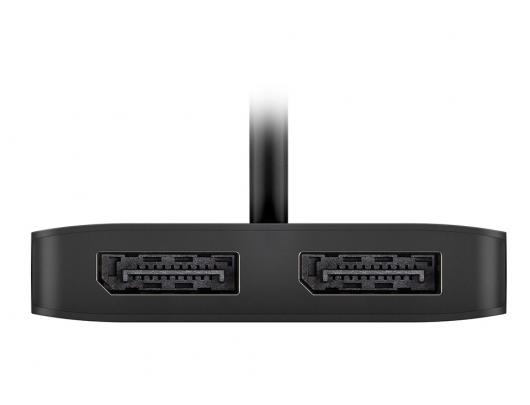 Adapteris Goobay USB-C į 2x DisplayPort Juodas