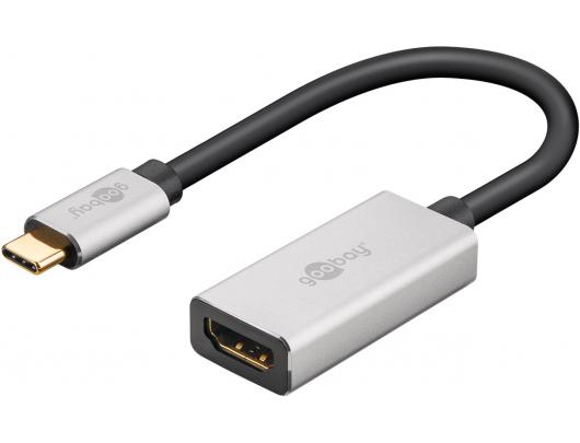 Adapteris Goobay USB-C į HDMI Sidabrinis