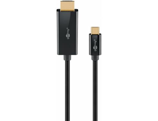 Kabelis Goobay USB-C į HDMI 4K 60 Hz 1 m Juodas