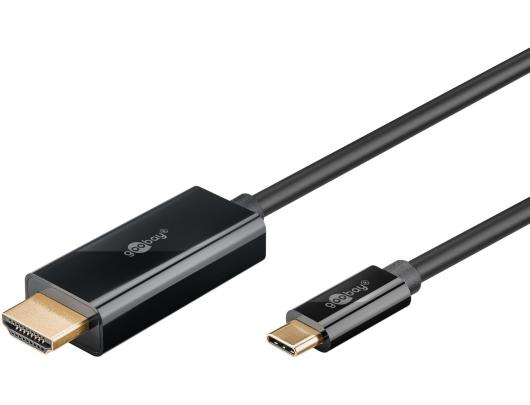 Kabelis Goobay USB-C į HDMI 4K 60 Hz 1 m Juodas