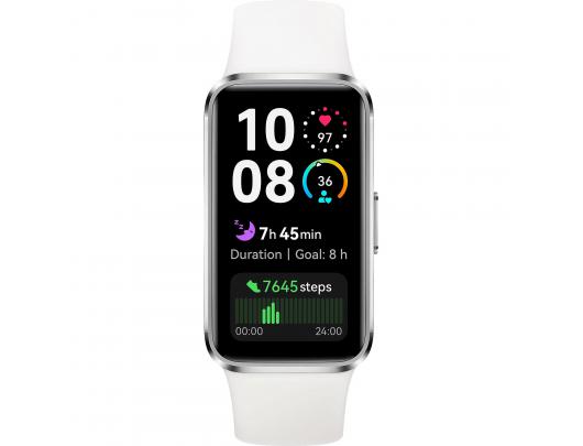 Išmanusis laikrodis Huawei Band 10 1.47 colio AMOLED Jutiklinis ekranas Širdies ritmo matuoklis Atsparus vandeniui Bluetooth Balta
