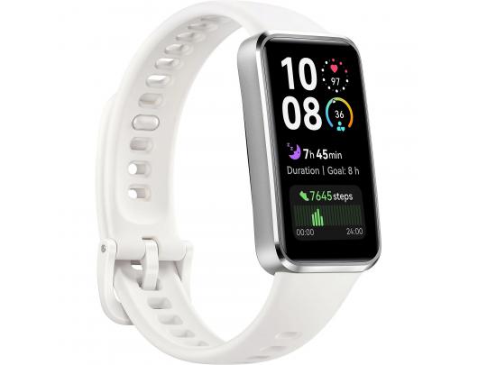 Išmanusis laikrodis Huawei Band 10 1.47 colio AMOLED Jutiklinis ekranas Širdies ritmo matuoklis Atsparus vandeniui Bluetooth Balta
