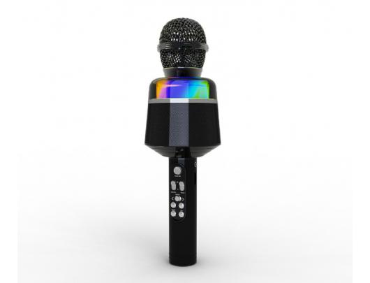 Belaidis karaoke mikrofonas Gembird MICBT-01-BK 3.5mm Bluetooth Juodas