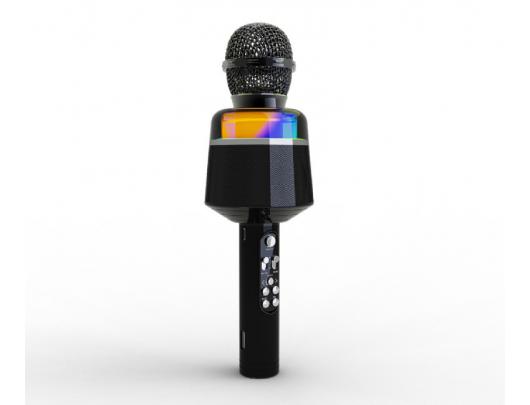 Belaidis karaoke mikrofonas Gembird MICBT-01-BK 3.5mm Bluetooth Juodas