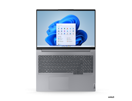 Nešiojamas kompiuteris Lenovo ThinkBook 16 Gen 6 ABP 16 WUXGA AMD R5 7430U/16GB/512GB/AMD Radeon/WIN11 Pro/ENG Backlit kbd/Grey/FP/2Y Warranty