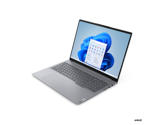 Nešiojamas kompiuteris Lenovo ThinkBook 16 Gen 6 ABP 16 WUXGA AMD R5 7430U/16GB/512GB/AMD Radeon/WIN11 Pro/ENG Backlit kbd/Grey/FP/2Y Warranty