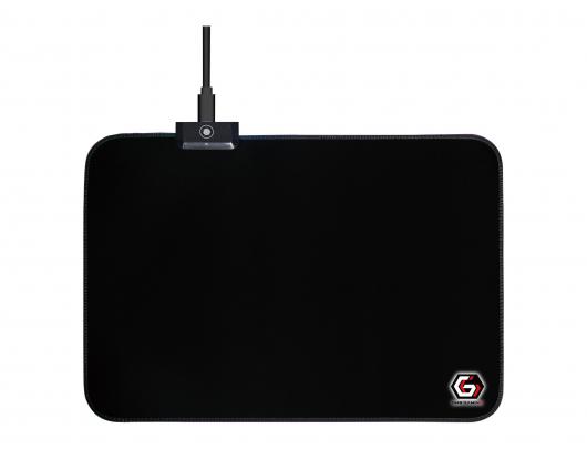 Apšviestas pelės kilimėlis Cablexpert Gembird MP-GAMELED-M 35 cmx25 cm Audinys, guminė puta Juoda