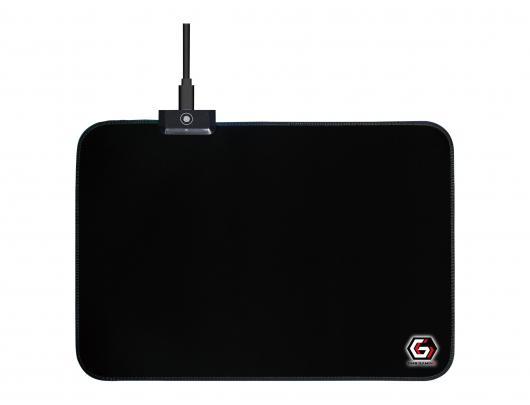 Apšviestas pelės kilimėlis Cablexpert Gembird MP-GAMELED-M 35 cmx25 cm Audinys, guminė puta Juoda