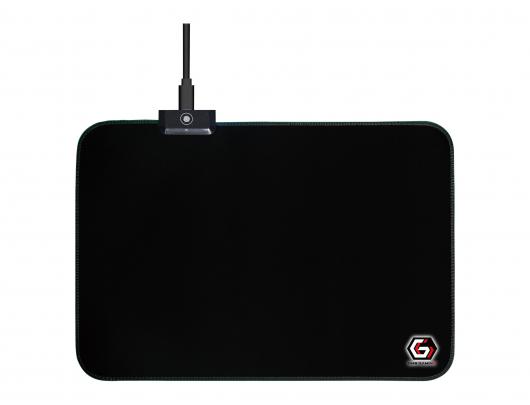 Apšviestas pelės kilimėlis Cablexpert Gembird MP-GAMELED-M 35 cmx25 cm Audinys, guminė puta Juoda