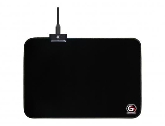 Apšviestas pelės kilimėlis Cablexpert Gembird MP-GAMELED-M 35 cmx25 cm Audinys, guminė puta Juoda