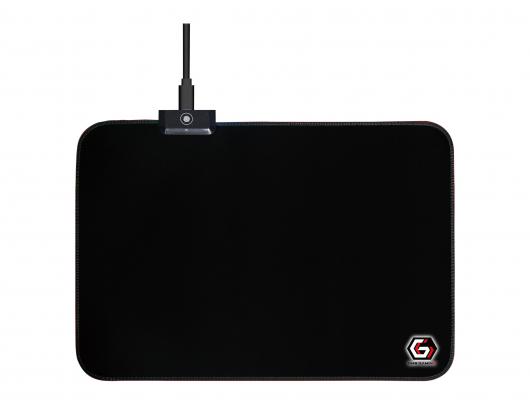 Apšviestas pelės kilimėlis Cablexpert Gembird MP-GAMELED-M 35 cmx25 cm Audinys, guminė puta Juoda