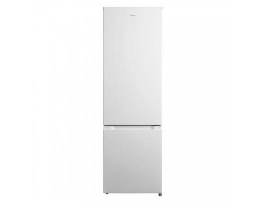 Šaldytuvas Midea MDRB369FGE01, laisvai pastatomas, 177.3 cm, apačioje šaldiklis, šaldytuvo talpa 197 litrai, šaldiklio talpa 65 litrai, klasė E, baltas.