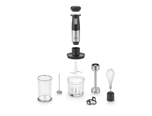 Trintuvas (blenderis) Caso Cordless 4in1, Click & Mash, 180 W, kintamas greičio valdymas, nerūdijančio plieno/juodas.