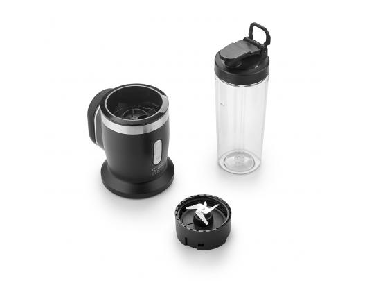 Kokteilinė Caso Click & Blend, 240 W, Tritano ąsotis, 0.5 L talpa, nerūdijančio plieno/matinis juodas