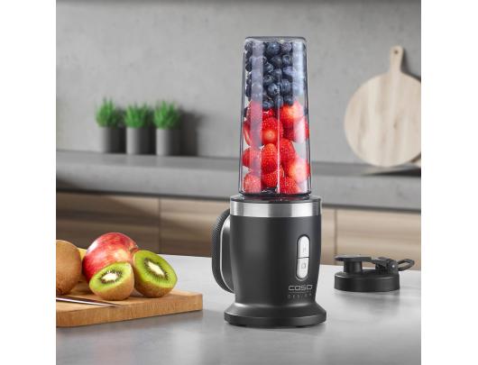 Kokteilinė Caso Click & Blend, 240 W, Tritano ąsotis, 0.5 L talpa, nerūdijančio plieno/matinis juodas