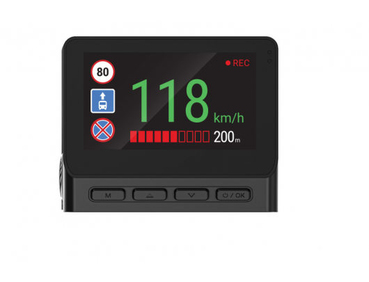 Vaizdo registratorius Navitel RS985 IPS ekranas 3" GPS žemėlapiai pridedami