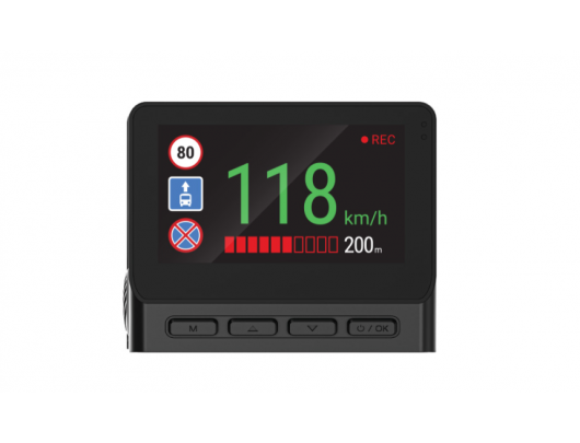 Vaizdo registratorius Navitel RS990 IPS ekranas 3 colių GPS žemėlapiai įtraukti
