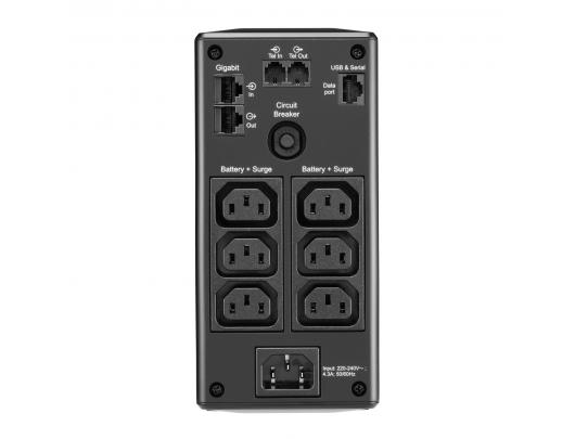 Nepertraukiamo maitinimo šaltinis Schneider Electric APC Back-UPS Pro 900VA/540W Juodas