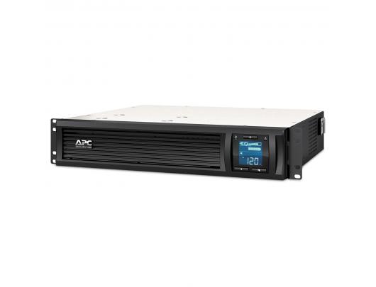 Nepertraukiamo maitinimo šaltinis Schneider Electric Smart-Nepertraukiamo maitinimo šaltinis C SMC1000I-2UC, Rackmount 2U, 4x IEC C13 lizdai, SmartConnect prievadas, USB ir nuoseklus ryšys, AVR, grafinis LCD.