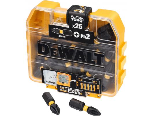 Atsuktuvų antgalių rinkinys DEWALT DT70555T-QZ 25 vnt PH2 25mm mažoje dėžutėje