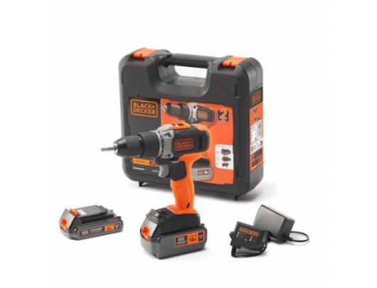 Gręžtuvas BLACK & DECKER BCD003MEM2K-QW 18 V 2.0/4.0 Ah Ličio baterija