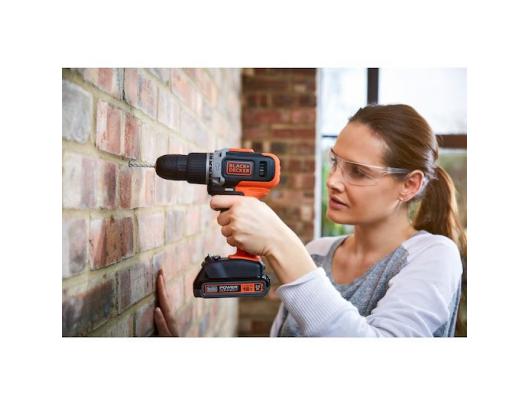 Gręžtuvas BLACK & DECKER BCD003MEM2K-QW 18 V 2.0/4.0 Ah Ličio baterija