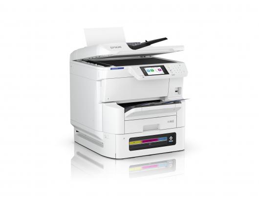 Daugiafunkcis spausdintuvas Epson WorkForce Pro EM-C8100RDWF, faksas / kopijavimas / spausdinimas / skenavimas, spalvotas, rašalinis, A3, baltas