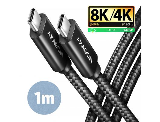 Kabelis AXAGON BUCM4X-CM10AB 1 m juodas