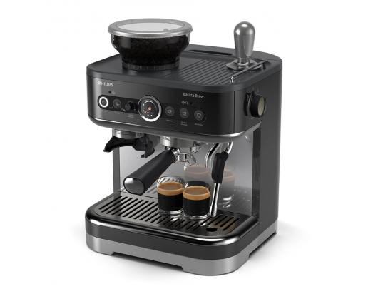 Kavos aparatas Philips PSA3218/10 Barista Brew, pusiau automatinis, 15 barų pompos slėgis, integruotas pieno putų plakiklis, 1350 W, juodas