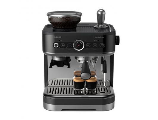 Kavos aparatas Philips PSA3218/10 Barista Brew, pusiau automatinis, 15 barų pompos slėgis, integruotas pieno putų plakiklis, 1350 W, juodas