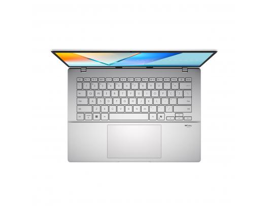 Nešiojamas kompiuteris Asus Vivobook S14, IPS, WUXGA, Intel Core i5-13420H, 16GB DDR5, 512GB SSD, Intel UHD Graphics, Windows 11 Home, Bluetooth 5.3, apšviesta klaviatūra, sidabrinis