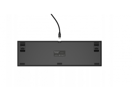 Klaviatūra GENESIS THOR 404 RGB, mechaninė, Outemu Peach Silent, juoda