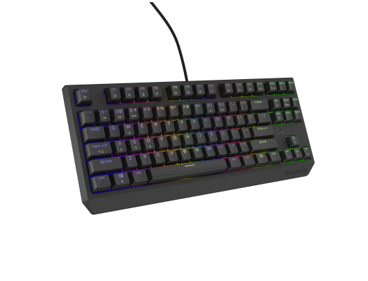 Klaviatūra Genesis THOR 230 TKL, mechaninė, laidinė, US, juoda, USB Type-A, linijinė